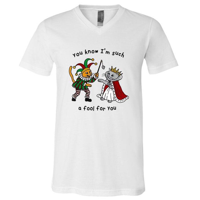 You Know Im Such A Fool For You Funny V-Neck T-Shirt