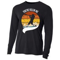 YouRe Killin Me Smalls Baseball Game Day Funny Cooling Performance Long Sleeve Crew