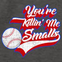 You're Killin Me Smalls Funny Baseball Vector Backpack