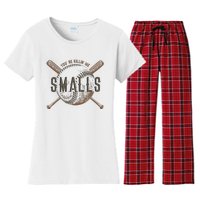 YouRe Killin Me Smalls Funny Designer Baseball Women's Flannel Pajama Set