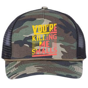 YouRe Killing Me Smalls Print Retro Rope Trucker Hat Cap