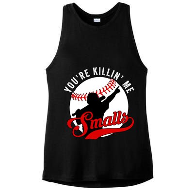 You're Killin Me Smalls Funny Softball Player Ladies PosiCharge Tri-Blend Wicking Tank