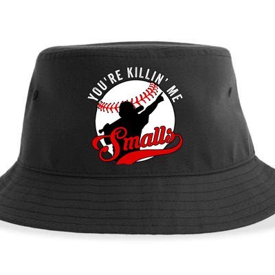 You're Killin Me Smalls Funny Softball Player Sustainable Bucket Hat