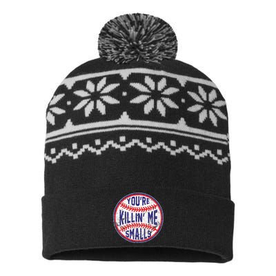 You're Killin' Me Smalls Funny Baseball Parent USA-Made Snowflake Beanie