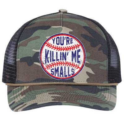 You're Killin' Me Smalls Funny Baseball Parent Retro Rope Trucker Hat Cap