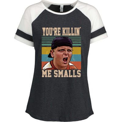 You're Killin Me Smalls! Funny Slogan Enza Ladies Jersey Colorblock Tee