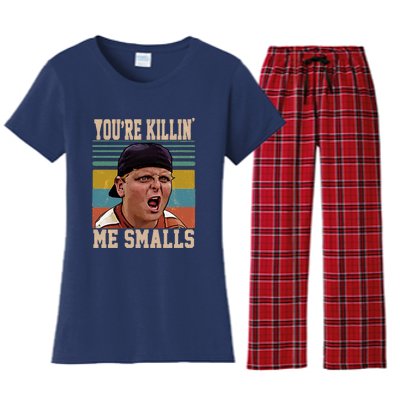 You're Killin Me Smalls! Funny Slogan Women's Flannel Pajama Set