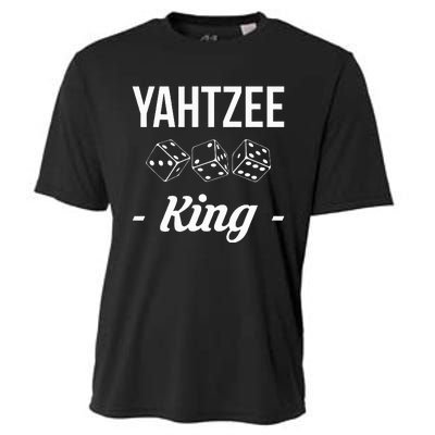 Yahtzee King Player Dice Game Cooling Performance Crew T-Shirt