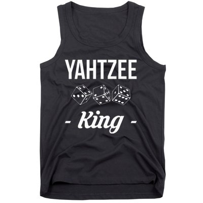 Yahtzee King Player Dice Game Tank Top