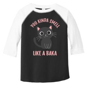 You Kinda Smell Like A Baka Funny Viral Meme For Cat Lovers Toddler Fine Jersey T-Shirt