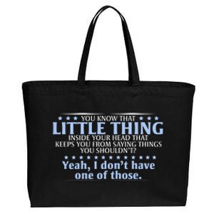 You Know That Little Thing Inside Your Head Cotton Canvas Jumbo Tote