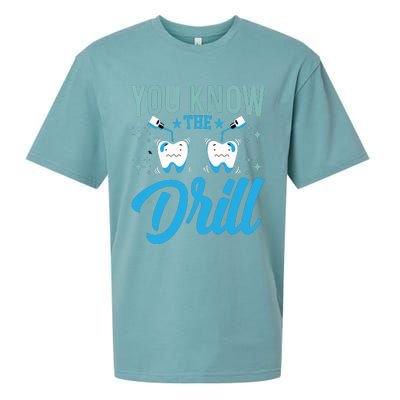 You Know The Drill Funny Oral Dentist Dental Assistant Sueded Cloud Jersey T-Shirt