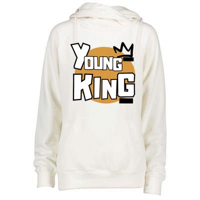 Young Kings Talk The Talk And Walk The Walk Womens Funnel Neck Pullover Hood