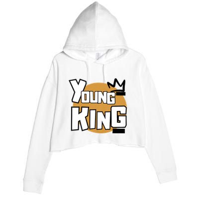 Young Kings Talk The Talk And Walk The Walk Crop Fleece Hoodie
