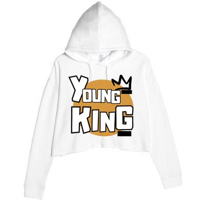 Young Kings Talk The Talk And Walk The Walk Crop Fleece Hoodie