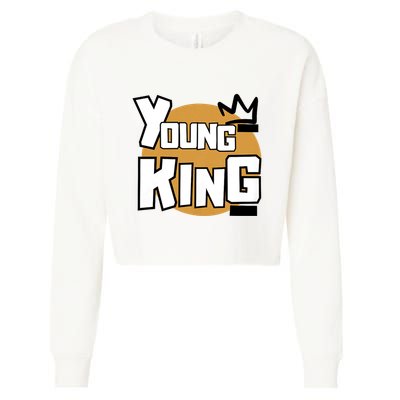 Young Kings Talk The Talk And Walk The Walk Cropped Pullover Crew