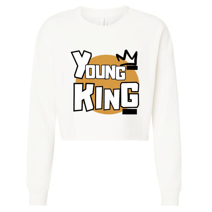 Young Kings Talk The Talk And Walk The Walk Cropped Pullover Crew