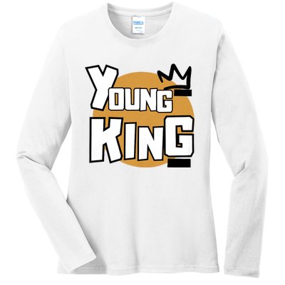 Young Kings Talk The Talk And Walk The Walk Ladies Long Sleeve Shirt