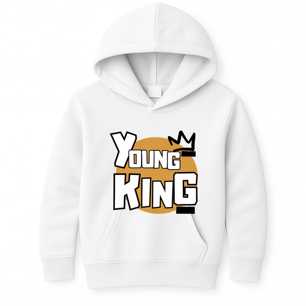 Young Kings Talk The Talk And Walk The Walk Kids Hoodie