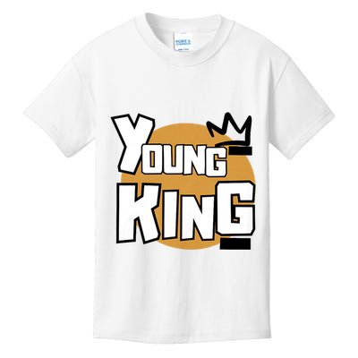 Young Kings Talk The Talk And Walk The Walk Kids T-Shirt
