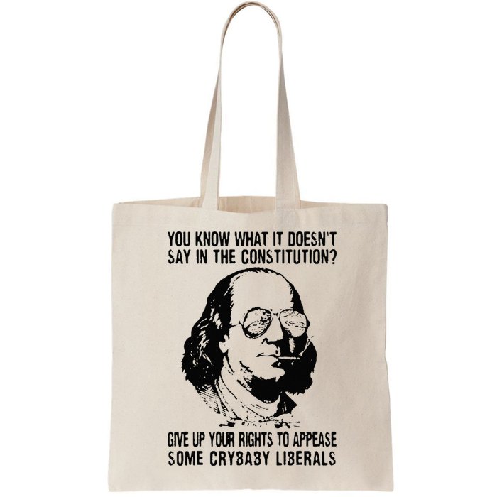 You Know What It Doesn't Say In The Constitution Bag