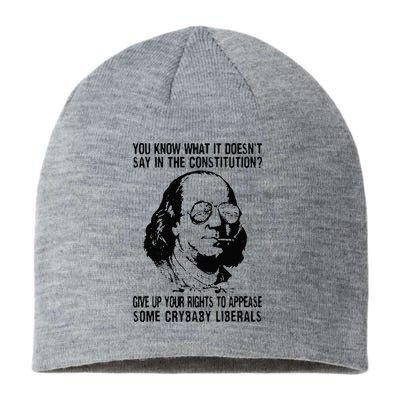 You Know What It Doesn't Say In The Constitution Sustainable Beanie