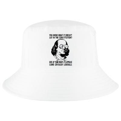 You Know What It Doesn't Say In The Constitution Cool Comfort Performance Bucket Hat