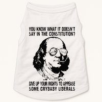 You Know What It Doesn't Say In The Constitution Doggie Tank