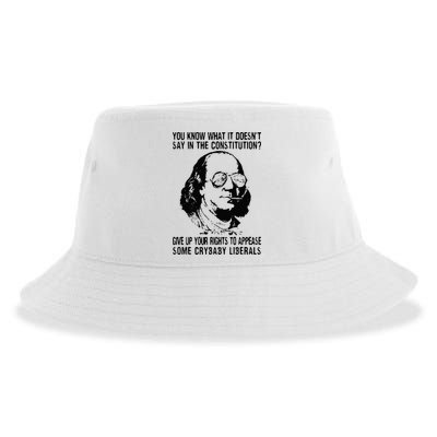 You Know What It Doesn't Say In The Constitution Sustainable Bucket Hat