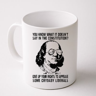 You Know What It Doesn't Say In The Constitution Mug