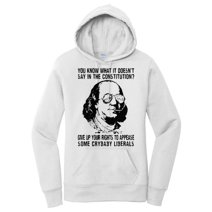 You Know What It Doesn't Say In The Constitution Women's Pullover Hoodie