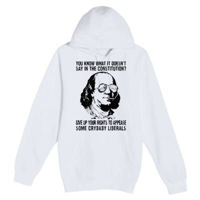 You Know What It Doesn't Say In The Constitution Premium Pullover Hoodie