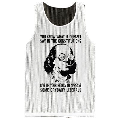 You Know What It Doesn't Say In The Constitution Mesh Reversible Basketball Jersey Tank
