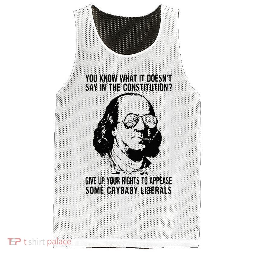 You Know What It Doesn't Say In The Constitution Mesh Reversible Basketball Jersey Tank