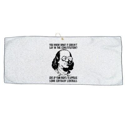 You Know What It Doesn't Say In The Constitution Large Microfiber Waffle Golf Towel