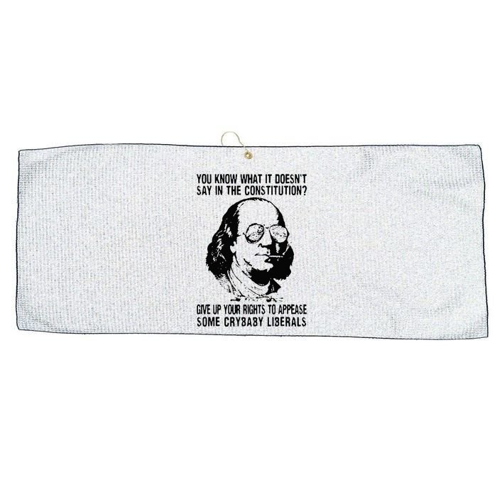 You Know What It Doesn't Say In The Constitution Large Microfiber Waffle Golf Towel