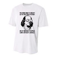 You Know What It Doesn't Say In The Constitution Youth Performance Sprint T-Shirt