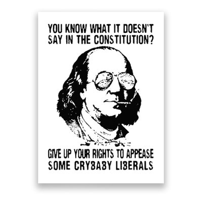 You Know What It Doesn't Say In The Constitution Poster