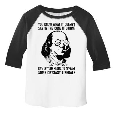 You Know What It Doesn't Say In The Constitution Toddler Fine Jersey T-Shirt
