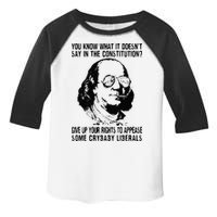 You Know What It Doesn't Say In The Constitution Toddler Fine Jersey T-Shirt