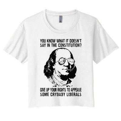 You Know What It Doesn't Say In The Constitution Crop Top