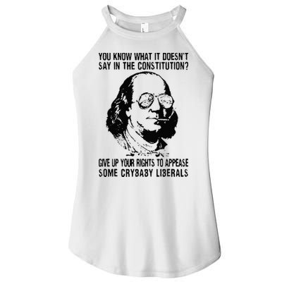 You Know What It Doesn't Say In The Constitution Women's Perfect Tri Rocker Tank