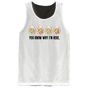 You Know Why IM Here Thanksgiving Eggs Mesh Reversible Basketball Jersey Tank