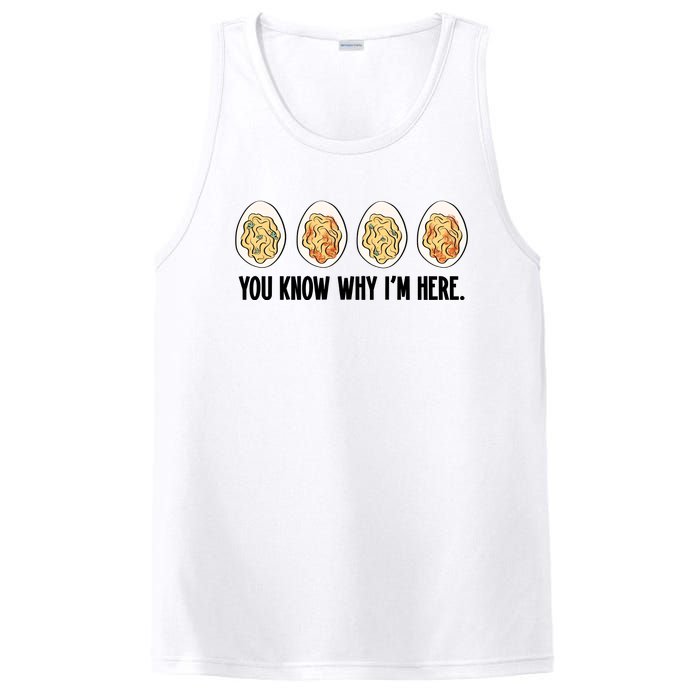 You Know Why IM Here Thanksgiving Eggs PosiCharge Competitor Tank