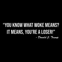 You Know What Woke Means? It Means, You're A Loser! Wool Snapback Cap