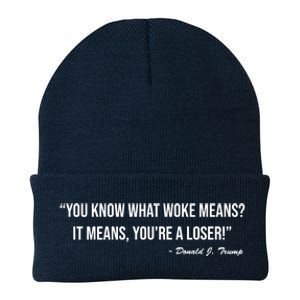 You Know What Woke Means? It Means, You're A Loser! Knit Cap Winter Beanie