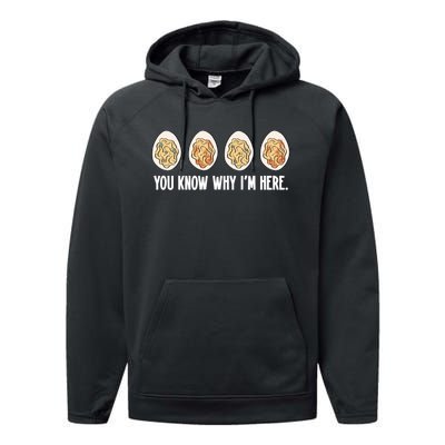 You Know Why Im Here Thanksgiving Performance Fleece Hoodie