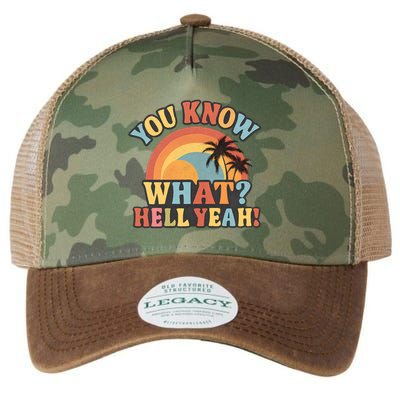You Know What? Hell Yeah! Legacy Tie Dye Trucker Hat