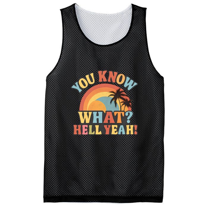 You Know What? Hell Yeah! Mesh Reversible Basketball Jersey Tank