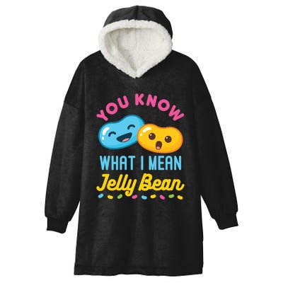 You Know What I Mean Jelly Bean Hooded Wearable Blanket